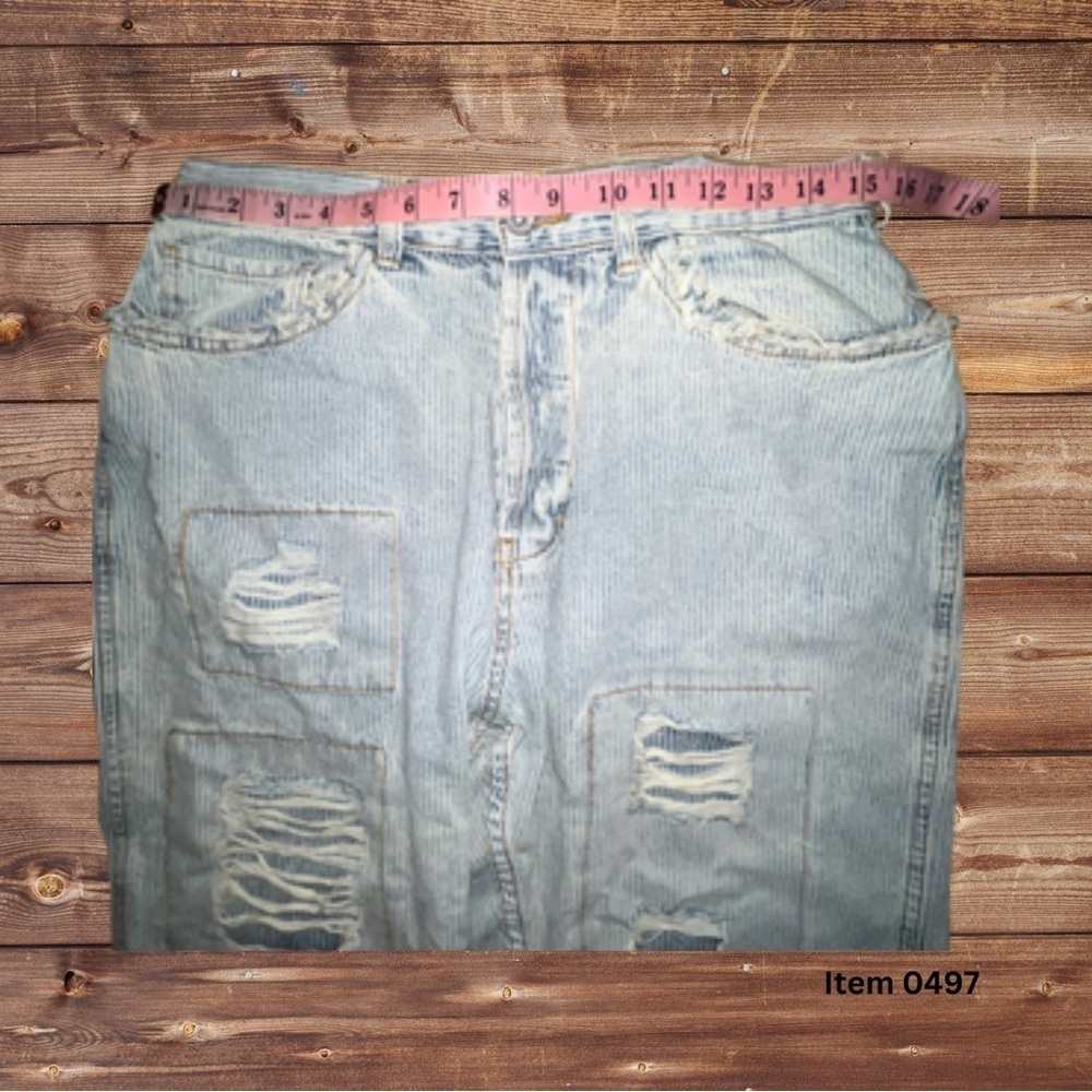 Pol Women’s Distressed Patchwork High-Waisted Jea… - image 3